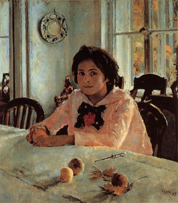 Valentin Aleksandrovich Serov Girl With Peaches Germany oil painting art